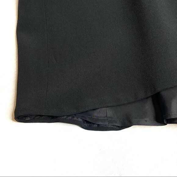 Carmen Marc Valvo Collection black trumpet midi skirt size 8 - Picture 9 of 16